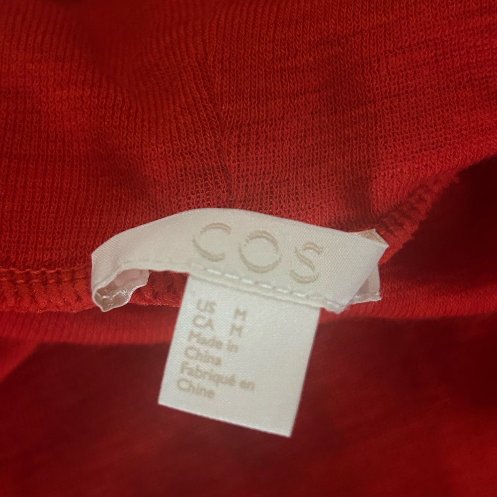 Cos red turtleneck wool long sleeve sweater - Picture 3 of 3